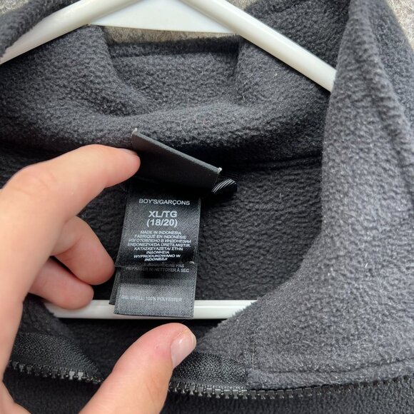 The North Face Jacket Boys XL 18/20 Black Full Zip Outdoor Warm Denali Fleece - Picture 9 of 12